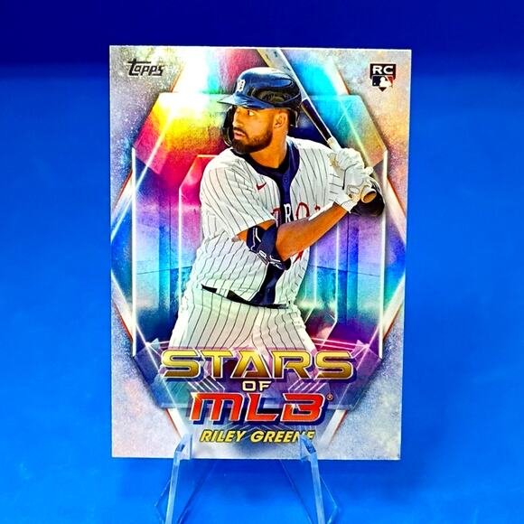2023 Topps Series 1 - Stars of Mlb Riley Greene #SMLB-26 (RC) Refractor - Picture 1 of 4